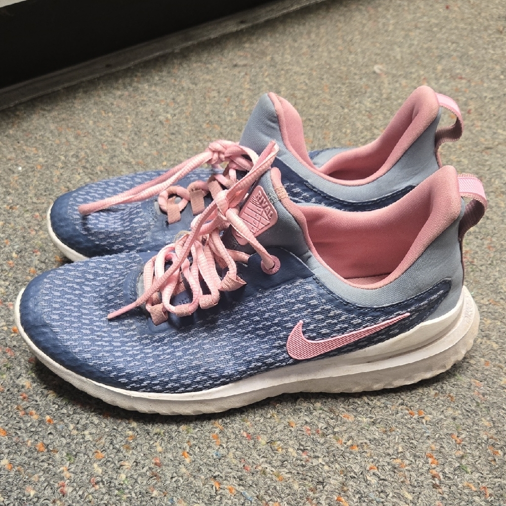Nike Pink and Blue Kids Athletic Sneakers